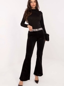 Pantaloni a zampa- In velluto