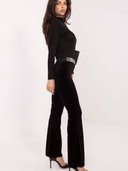 Pantaloni a zampa- In velluto