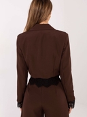 Giacca crop- Con inserti in pizzo