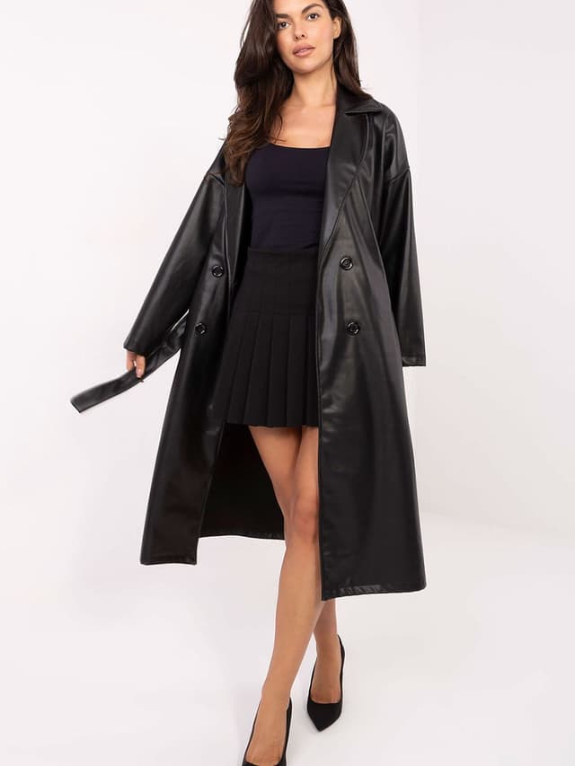 Trench lungo- In finta pelle