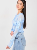 Maglia aderente- Con ricamo floreale